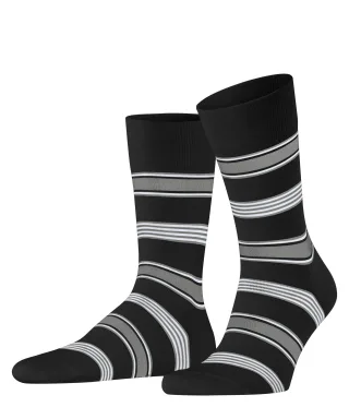 FALKE - FALKE Marina Stripe Herren black - Gr. - 47.5