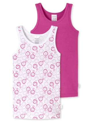 Schiesser Mädchen Unterhemd Fine RibAchselhemd, Tanktop, Unterziehshirt