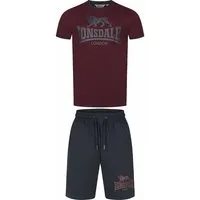 Lonsdale Trainingsanzug Maist T-Shirt & Shorts Set Normale Passform