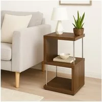 HTI-Living Regal Standregal 2 Fächer Thekla Eiche, Stück 1-tlg., mit Metallstreben