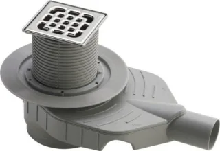 Viega Badablauf Advantix Top 4914.10 in DN50 Kunststoff grau 669195