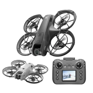 YCRC V666 WiFi FPV with LCD Screen Controller HD ESC Dual Camera Optical Flow Hover Automatic Obstacle Avoidance Brushle