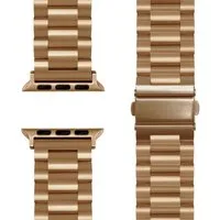 Nalia Smartwatch-Armband Apple Watch 49mm/46/45/44/42(Serie 1-3), Edelstahl Ersatzband / für Business & Freizeit / Rostfrei & Kratzfest
