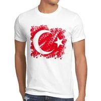 style3 T-Shirt Türkei Turkey Türkiye Flagge istanbul Flag Mond Stern rot erdogan