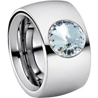 Heideman Fingerring Coma 14 Poliert (Ring, 1-tlg., inkl. Geschenkverpackung), Damenring mit Stein weiss oder farbig