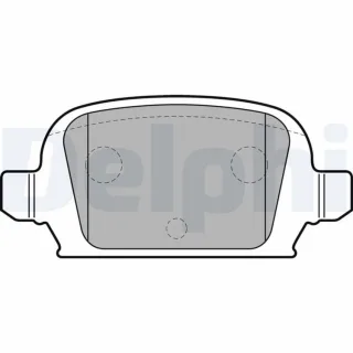 Delphi Bremsbel?ge hinten Opel Combo Corsa Tigra
