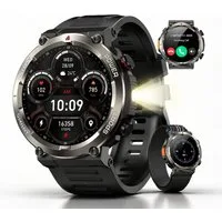 blackview 1,45'' Smartwatch Herren Militärqualität,960-mAh-Akku,100 Tage Standby Smartwatch (3,68 cm/1,45 Zoll, iOS/Android), IP68 Wasserdicht, Bluetooth-Anruf, Herzfrequenz,Uhr für Android/iOS