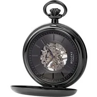 Regent Taschenuhr, (Set, 2-tlg., mit Kette), Herrenuhr, Handaufzug, Kette, offene Unruh