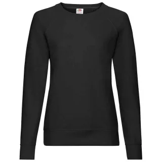 Fruit of the Loom - Sweatshirt für Damen Raglanärmel (Schwarz)