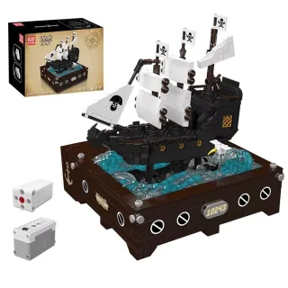 Mould King 10243 Pirate Ship Dynamic Toys Model Building Blocks Brick Assembly Kit Kids Christmas Gift