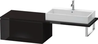 Duravit L-Cube Unterschrank für Konsole Schwarz Hochglanz 820x547x400 mm - LC583904040 LC583904040