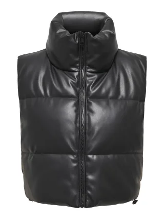 ONLY - ONLELSIE FAUX LEATHER WAISTCOAT CC OTW Black - Gr. - L