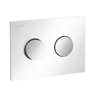 Laufen Betätigungsplatte GROOVE INEO mit Dual-Flush weiß glzd/Tasten chrom, H9001171930001 H9001171930001
