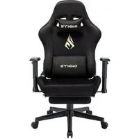 symino Gaming-Stuhl Premium Alcantara Stoff, ergonomischer, Serie MP