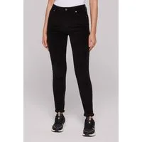 SOCCX Slim-fit-Jeans aus Feincord mit hoher Leibhöhe