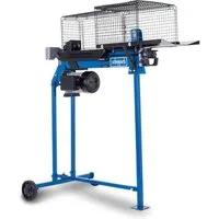Scheppach Elektroholzspalter HL760LS, Spaltgutlänge bis 52 cm, Spaltgutdurchmesser bis 25 cm, (Set, inkl. Untergestell), Inklusive Ablagetisch und Schutzkäfig gegen splitterndes Holz