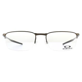 Oakley Rectangular Dark Green Mens Lunes Frames