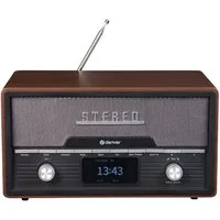 Denver MDA-525DW Radio (Retro CD-Player mit FM/DAB+ Radio, Bluetooth, AUX-Eingang)