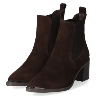 Tamaris Chelsea Boots - Gr. 36 - Braun - Rauleder