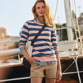 Chino-Shorts mit Dehnbund, 18 cm für Damen in Petite-Größe, Damen, size: petite, Braun, Baumwolle, by Lands' End