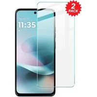 Wigento Displayschutzglas 2x für Motorola Moto G67 / Moto G77 Bildschirmschutz 9H HD Hartglas für Motorola Moto G67 / Moto G77, Spar Set 0,26mm 9H 2.5D Hart Glas Folie, hoher Schutz