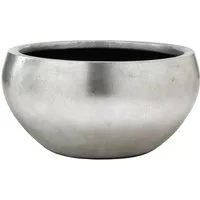 Flingora Pflanzschale Alodie, Fiberglas - Indoor - Silber - Ø 50 cm