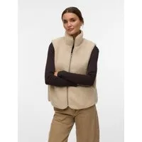 Vero Moda Plüschweste VMJOSEFINE SL TEDDY ZIP VEST EXP Kunstfaser