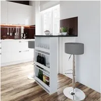 Vicco Bartisch, Weiß/Anthrazit, 57 x 80 cm (1-St)