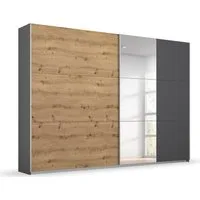 rauch Schwebetürenschrank Kleiderschrank Schrank Garderobe AURELIO (3 Ausstattungen BASIC/CLASSIC/PREMIUM (inkl. SOFT-CLOSE-FUNKTION) zeitloses Design, viele Farben, Breiten 175/218/261 cm MADE IN GERMANY
