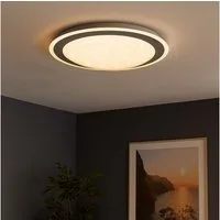 WOFI LED Deckenleuchte, LED-Leuchtmittel fest verbaut, Warmweiß, Deckenleuchte mit Sternenhimmel LED Deckenlampe Schlafzimmerlampe