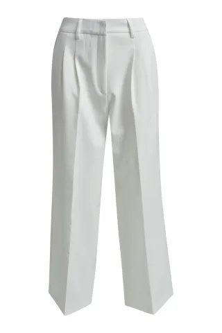 Smith&Soul - Wideleg Woven Pants cream white - Gr. - S