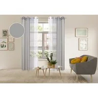 OTTO home Gardine Nivva (2 St), Ösen, transparent, Transparent, Ösen- Aufhängung, Pflegeleicht, 2er Set