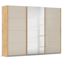 OTTO home Schwebetürenschrank Kleiderschrank Kleiderschränke Schrank Garderobe AGORDO mit Glasfront (Breiten 203/271/315/360 cm, Höhen 210/229 cm) durchdachte Innenausstattung, in 4 Breiten und 2 Höhen MADE IN GERMANY