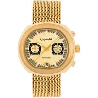 Gigandet Chronograph Armbanduhr, Herrenuhr, Sportuhr, 44mm, SUPERGRAPH G11-004, Mineralglas, Datumsanzeige, Edelstahlband, 10bar/100m wasserdicht