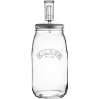 KILNER Fermentationsglas, Glas, Keramik, Silikon, (1-tlg), zum Fermentieren, 3 Liter, mit Rezeptbuch