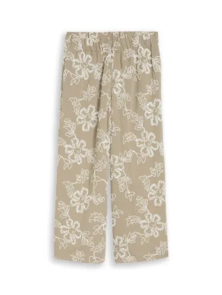 Tom Tailor - Culotte mit Blumenmuster grün - Gr. - 26