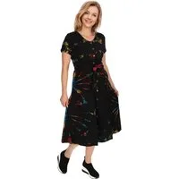 KUNST UND MAGIE Sommerkleid Kleid Batik Sommerkleid Baumwoll Kleid Boho Ibiza Hippie Tie Dye