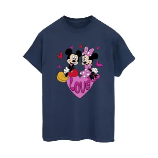 Disney - "Love Heart" T-Shirt für Damen (Marineblau)