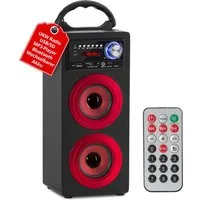 McGrey Tragbarer Speaker für vielseitigen Einsatz inklusive Fernbedienung - Bluetooth-Lautsprecher (6 W, FM-Radio mit 30 speicherbaren Senderplätzen integriert)