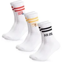 OCCULTO Tennissocken Damen & Herren Abi Tennissocken 3er Pack (Modell: Abi) (3-Paar)