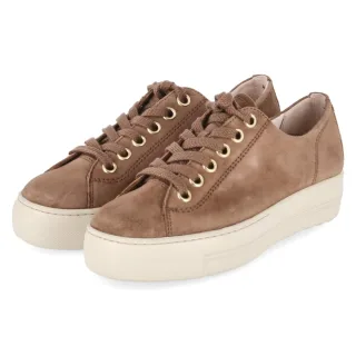 Paul Green Sneaker - Gr. 37 - Braun - Rauleder