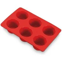 Dr. Oetker Küchenhelfer Backform Dr. Oetker - Muffinform 6er Silikon Flexxibel Rot 1266 Muffinbackform