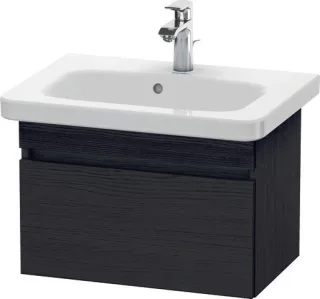 Duravit DuraStyle Waschtischunterbau wandhängend Eiche Schwarz Matt 580x368x398 mm - DS637901616 DS637901616