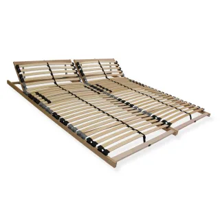 Sleepneo Lattenrost, Buche, Holz, 7-Zonen, 200x200 cm, Hergestellt in Deutschland, Blauer Engel, TÜV Süd, verstellbar, Schlafzimmer, Lattenroste