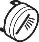Hansgrohe Druckknopf Symbol Handbrause schwarz , 92573610 92573610