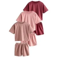 Next Pyjama Kurze Schlafanzüge, 3er-Pack (6 tlg)