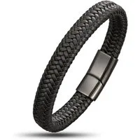 NAHLE Lederarmband (inkl. Schmuckbox), aus Leder, mit Magnetverschluss für ein sicheres verschließen