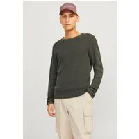 Jack & Jones Rundhalspullover JJDEAN KNIT CREW NECK AW24 in gewaschener Optik