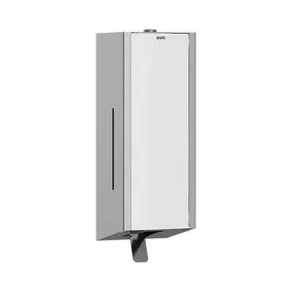 KWC Aquarotter Schaumseifenspender, EXOS, Edelstahl, AP, 120x326x120 mm, Front ESG weiß, 2030025232 2030025232