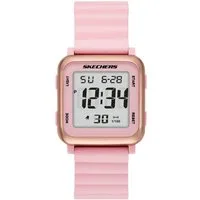 Skechers Chronograph BECKWORTH SR6312, Quarzuhr, Armbanduhr, Damenuhr, Silikonarmband, digital, Stoppfunktion
